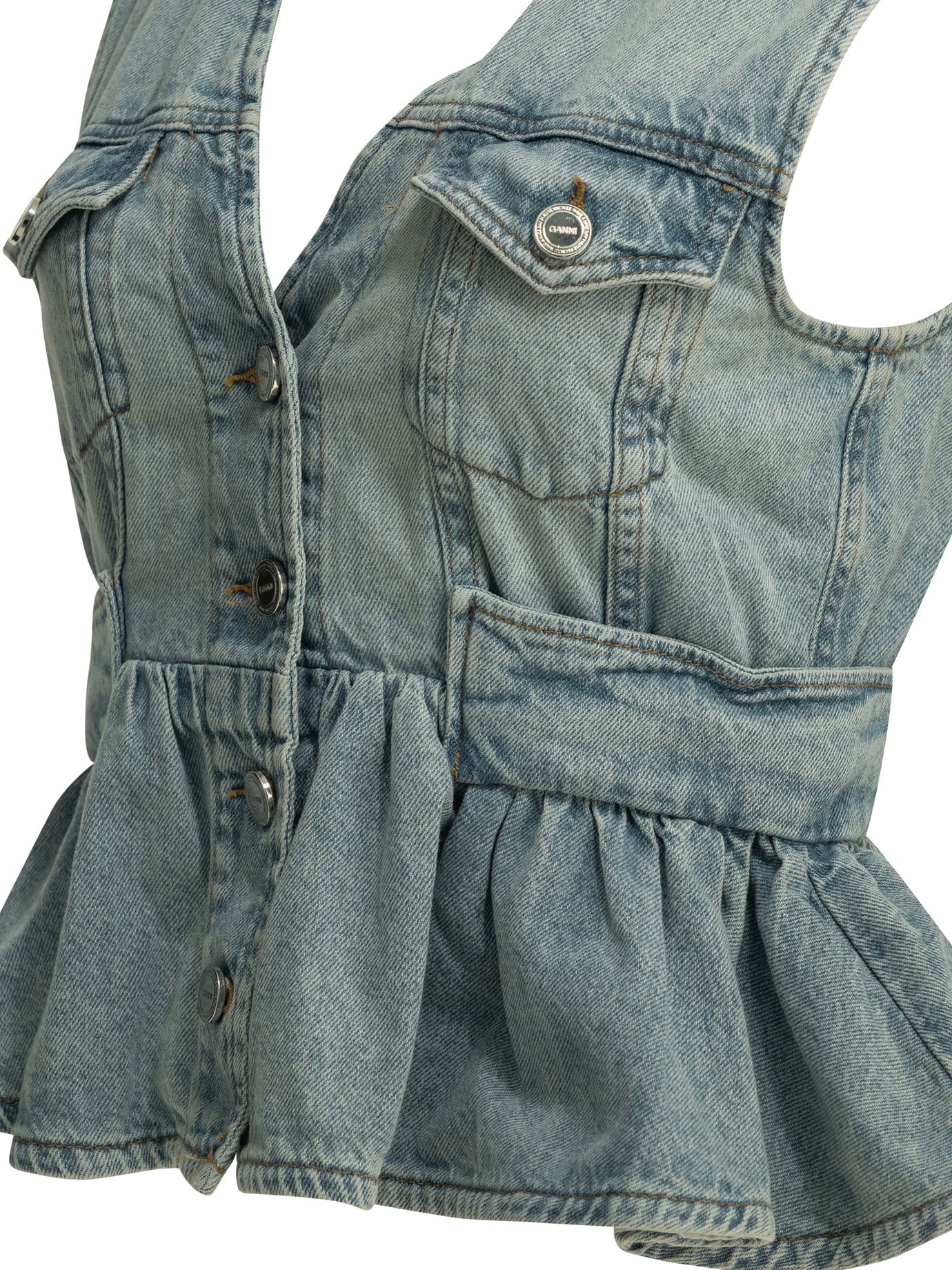 Denim vest Tops