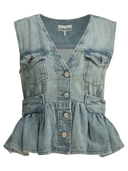 Denim vest Tops