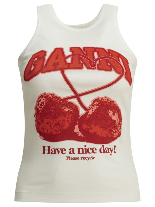 "Cherries" tank top Tops