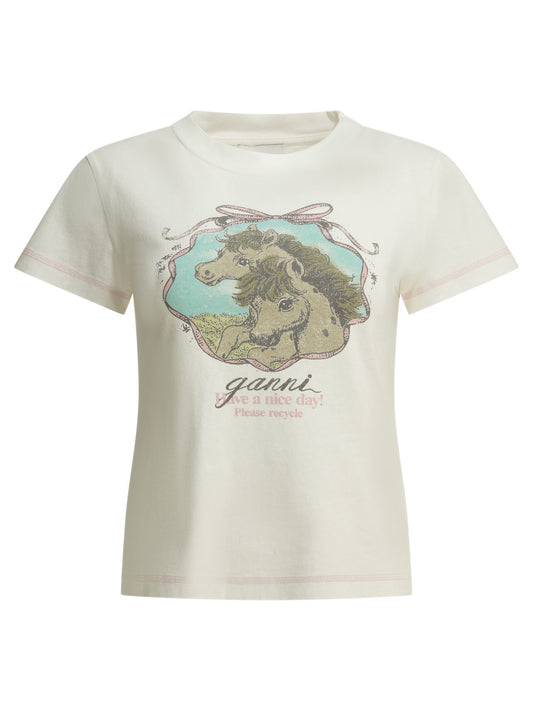 "Qixi" Crew-Neck T-Shirt T-shirts