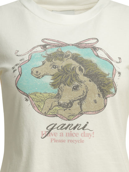 "Qixi" Crew-Neck T-Shirt T-shirts