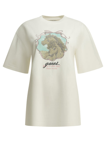 "Qixi" Crew-Neck T-Shirt T-shirts