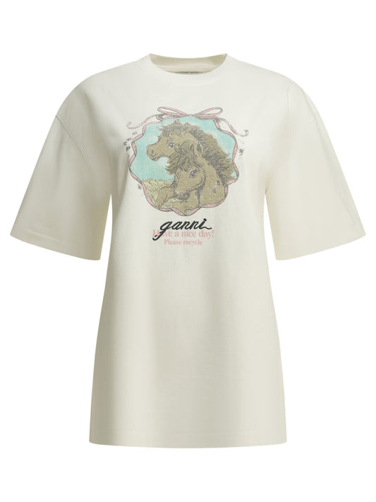 "Qixi" Crew-Neck T-Shirt T-shirts