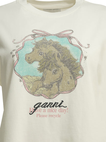 "Qixi" Crew-Neck T-Shirt T-shirts