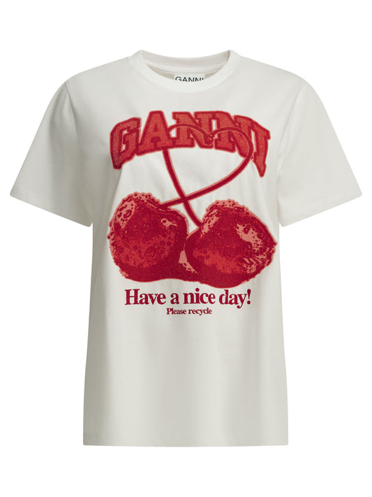"Cherries" crewneck T-shirt T-shirts