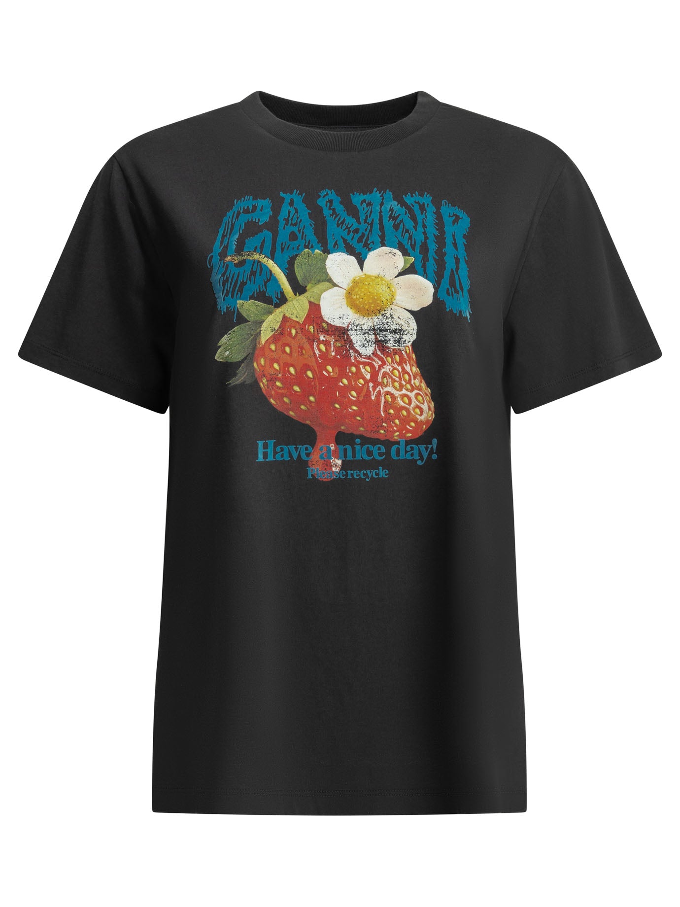 "Strawberry" crew-neck T-shirt T-shirts