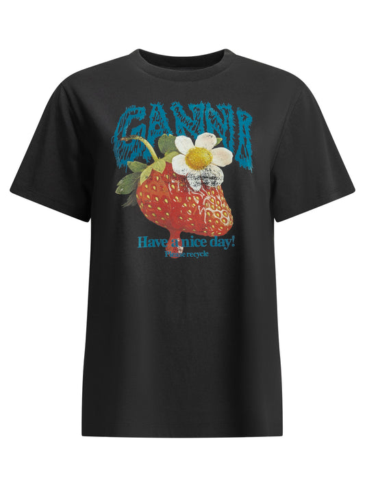 "Strawberry" crew-neck T-shirt T-shirts