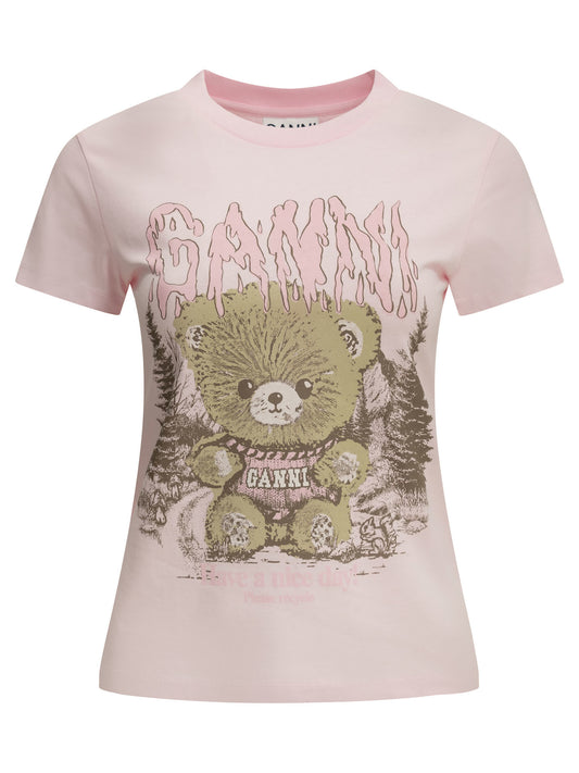 "Forest Teddy" Crew-Neck T-Shirt T-shirts