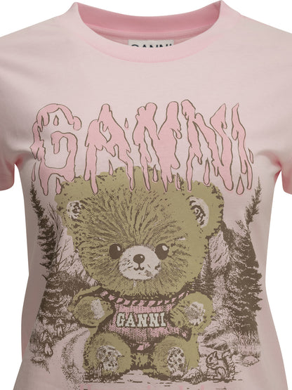 "Forest Teddy" Crew-Neck T-Shirt T-shirts