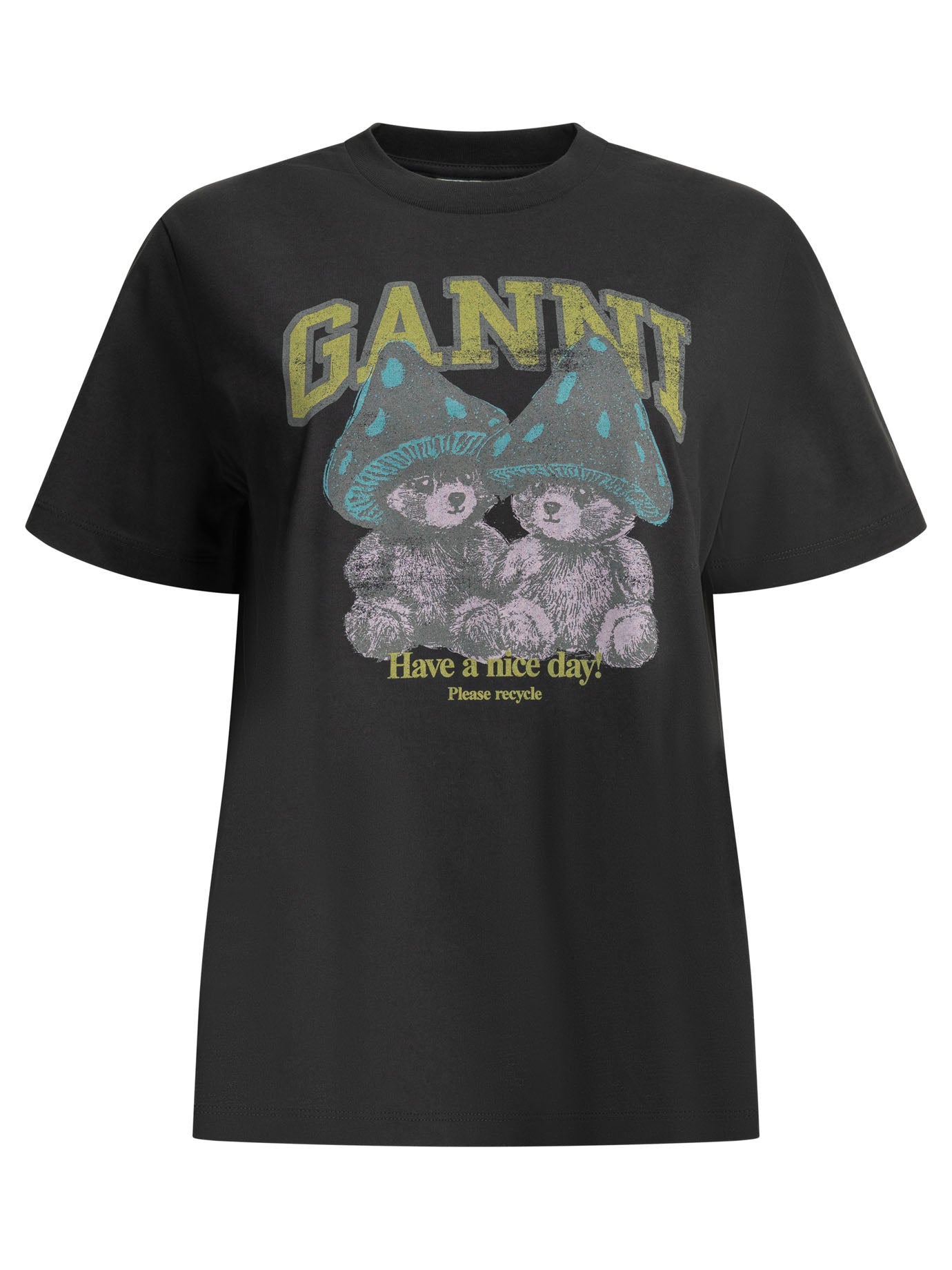 "Teddy Mushrooms" Crew-Neck T-Shirt T-shirts