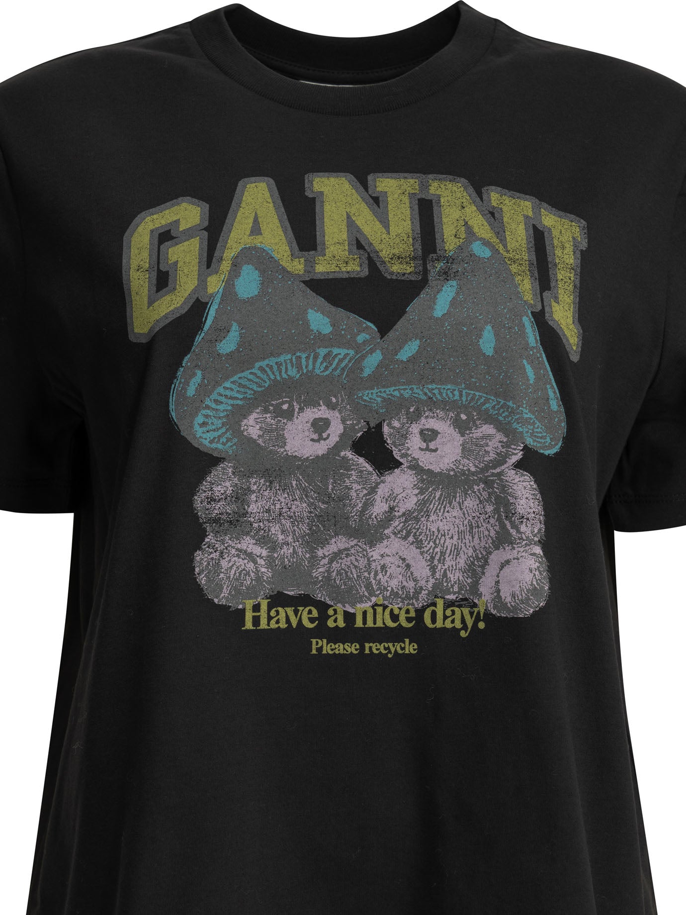 "Teddy Mushrooms" Crew-Neck T-Shirt T-shirts