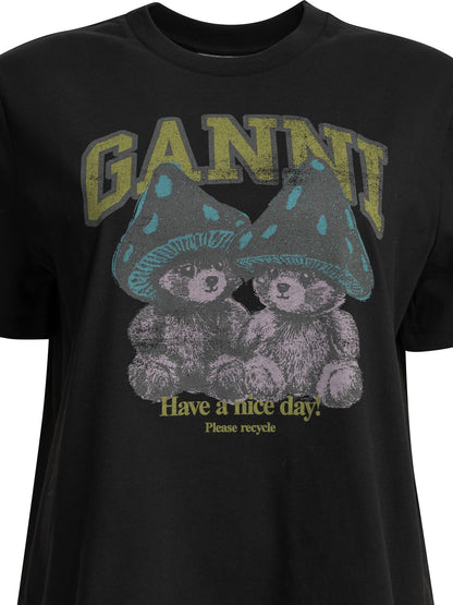 "Teddy Mushrooms" Crew-Neck T-Shirt T-shirts