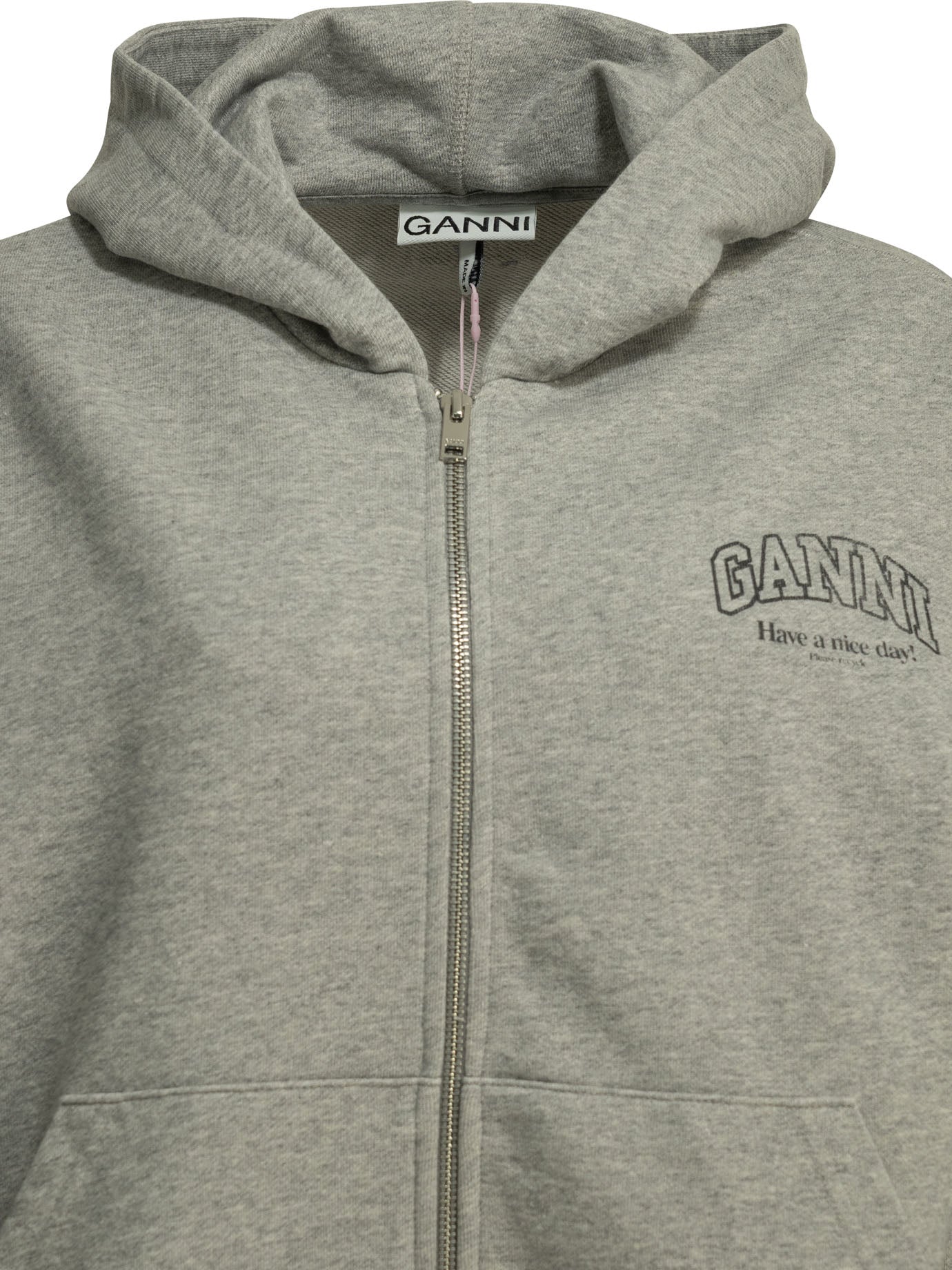 Sweatshirt with zipper and logo Sweatshirts