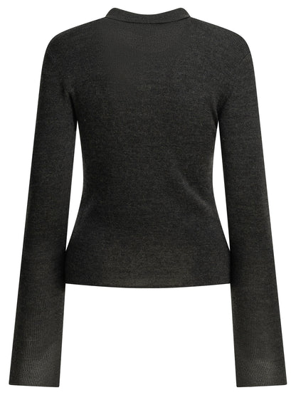 Logo polo sweater Knitwear