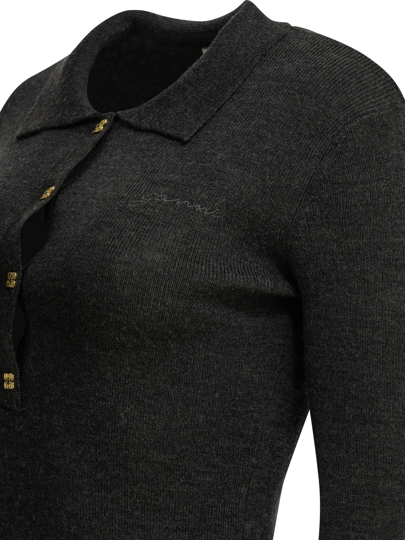Logo polo sweater Knitwear
