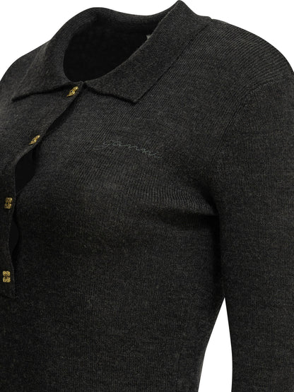Logo polo sweater Knitwear