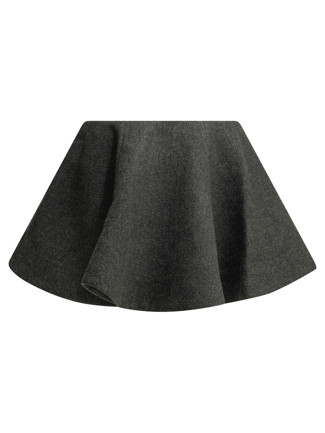 Flared wool miniskirt Skirts