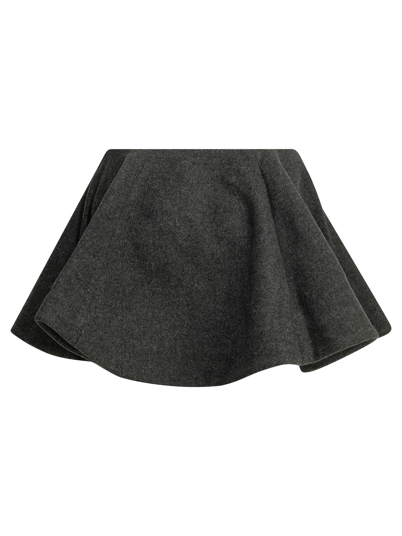 Flared wool miniskirt Skirts
