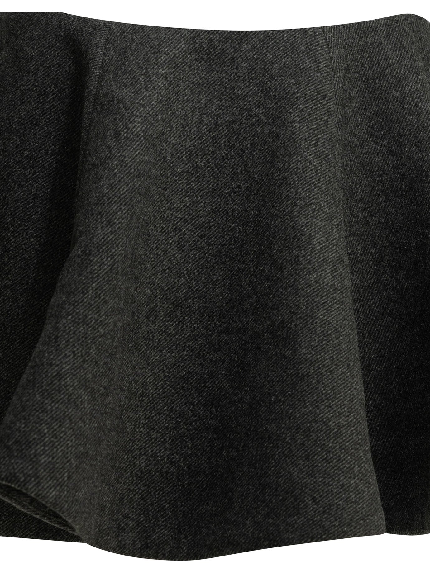 Flared wool miniskirt Skirts