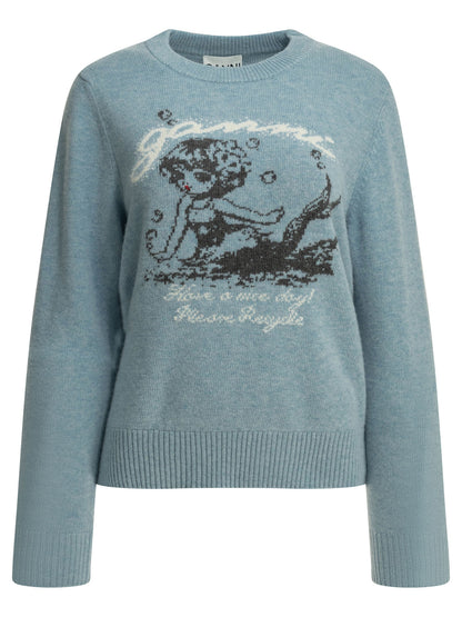 "Mermaid" Crew-neck sweater Knitwear