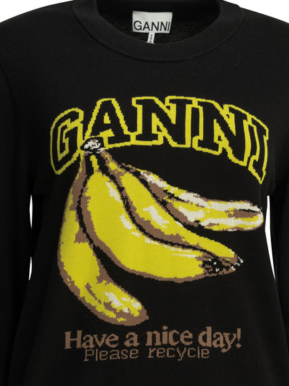 "Banana" Round neck sweater Knitwear