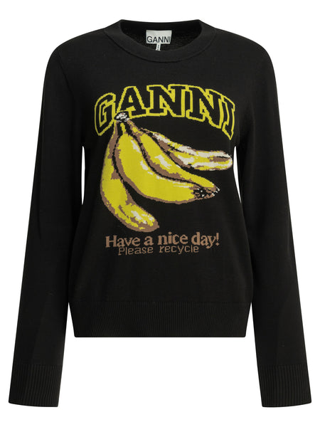 "Banana" Round neck sweater Knitwear