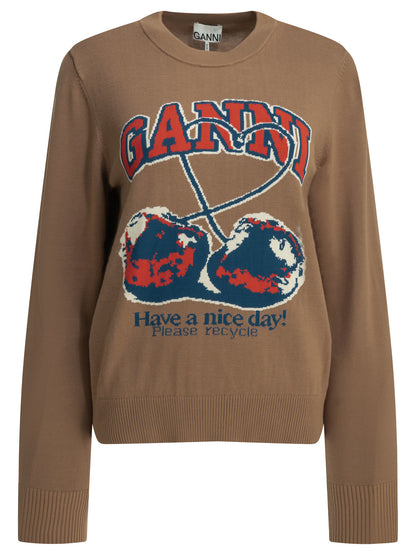 "Cherry" crewneck sweater Knitwear