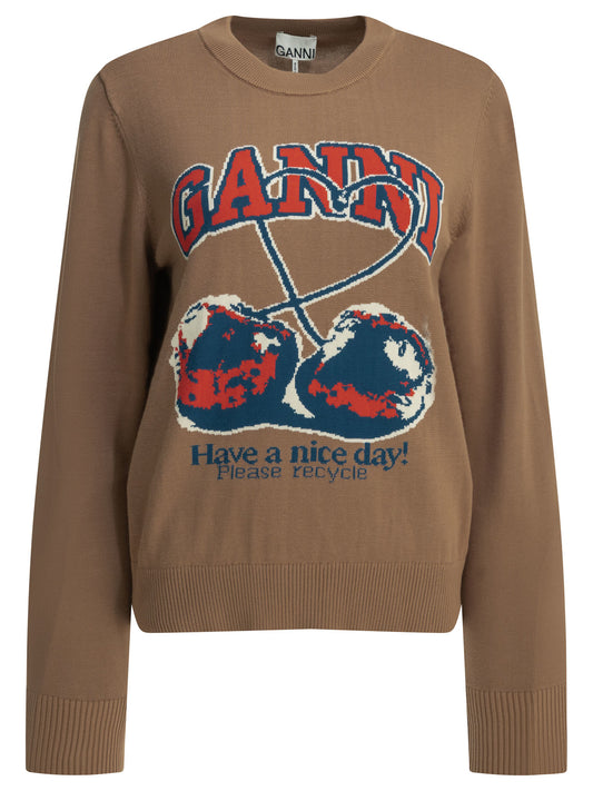 "Cherry" crewneck sweater Knitwear