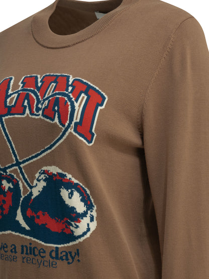 "Cherry" crewneck sweater Knitwear