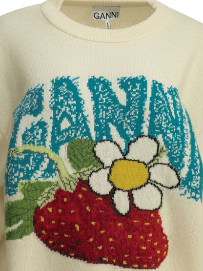"Strawberry" Crew-neck sweater Knitwear