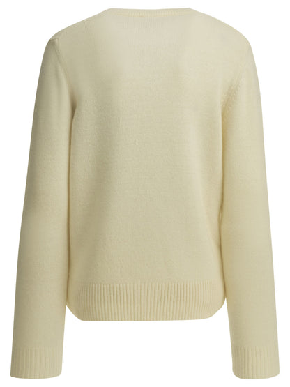 "Teddy Mushroom" Crew-Neck Sweater Knitwear