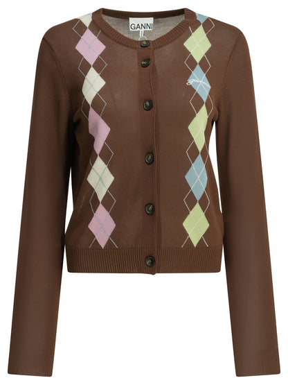 "Argyle" Cardigan Knitwear