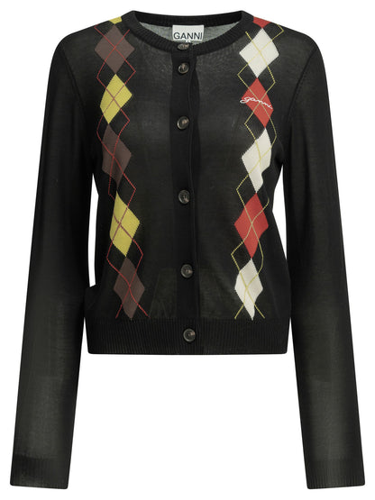"Argyle" Cardigan Knitwear