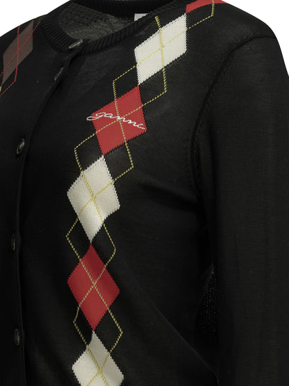 "Argyle" Cardigan Knitwear
