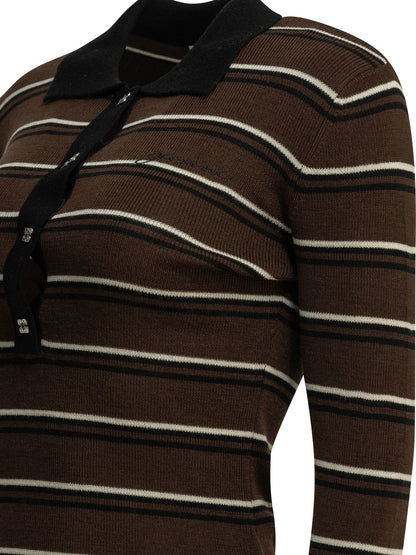 Striped wool polo sweater Knitwear
