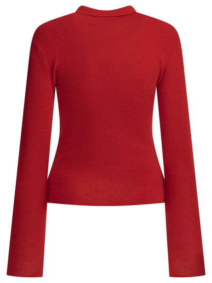 Merino wool polo sweater Knitwear