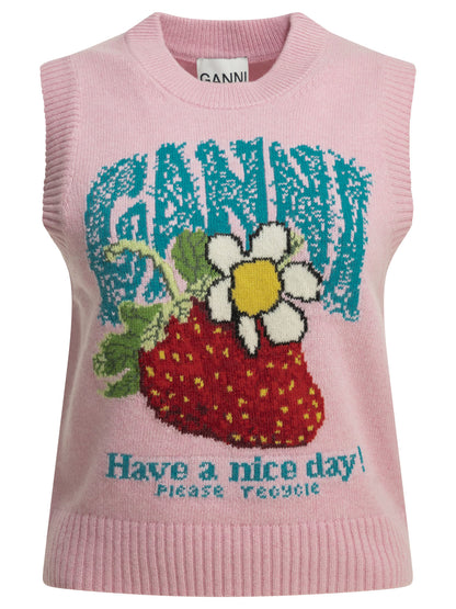 "Strawberry" vest Knitwear