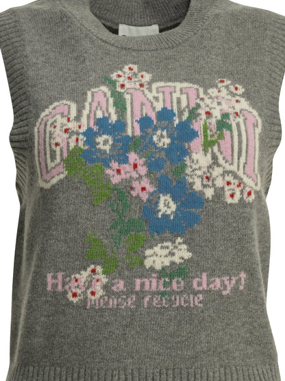 "Flowers" Vest Knitwear