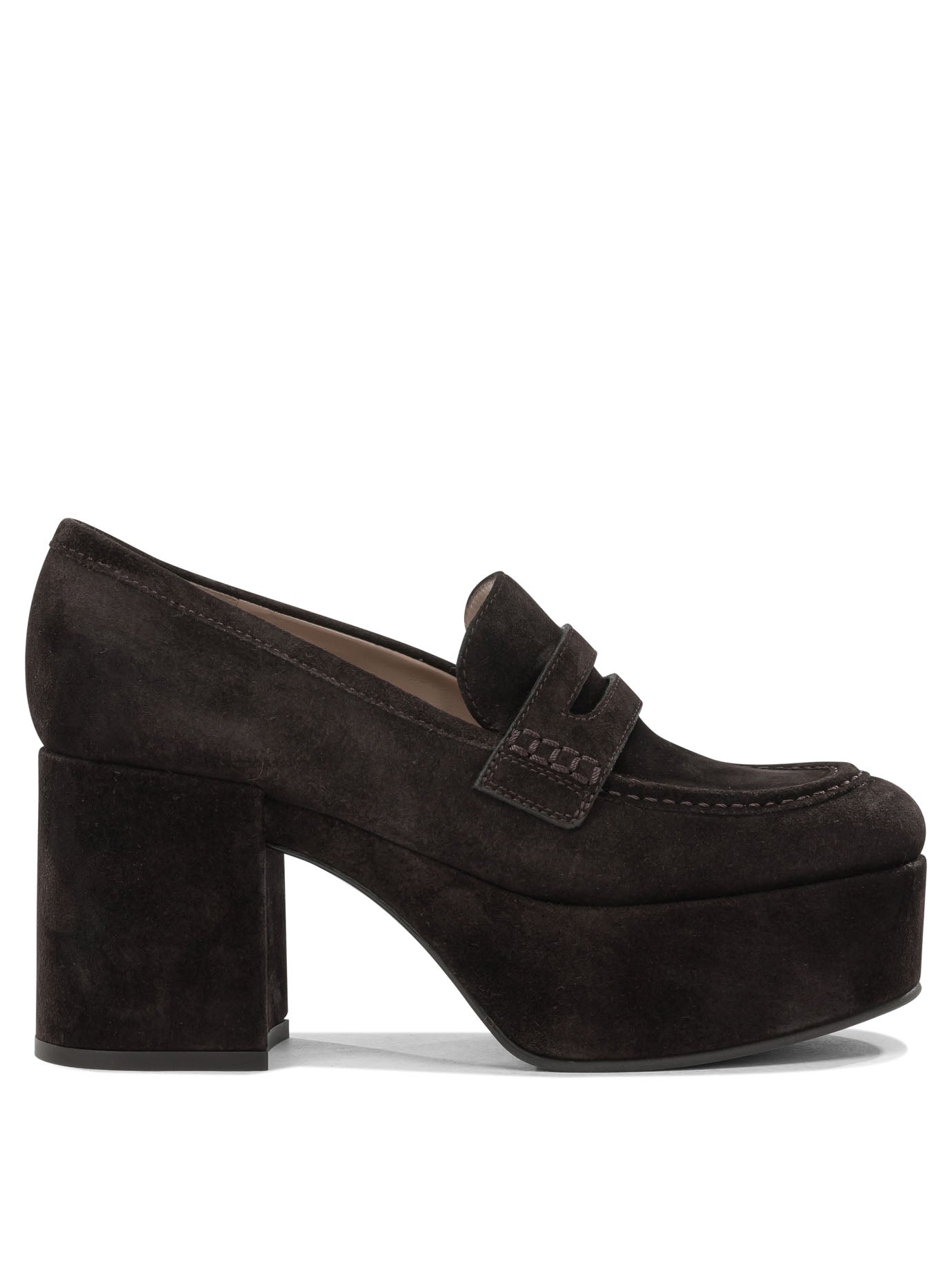 "Jenna 75MM" Heeled Loafers Loafers & Slippers