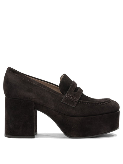 "Jenna 75MM" Heeled Loafers Loafers & Slippers