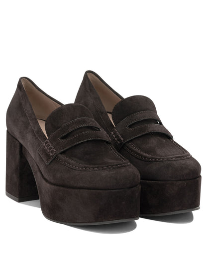 "Jenna 75MM" Heeled Loafers Loafers & Slippers