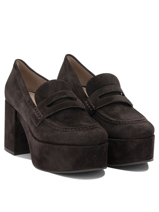 "Jenna 75MM" Heeled Loafers Loafers & Slippers