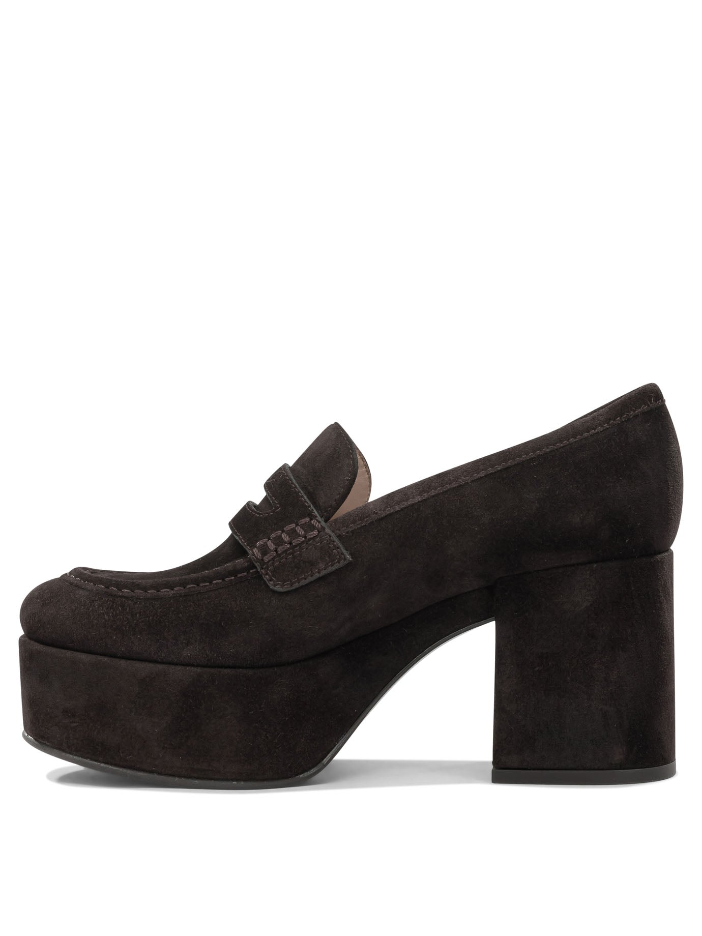 "Jenna 75MM" Heeled Loafers Loafers & Slippers