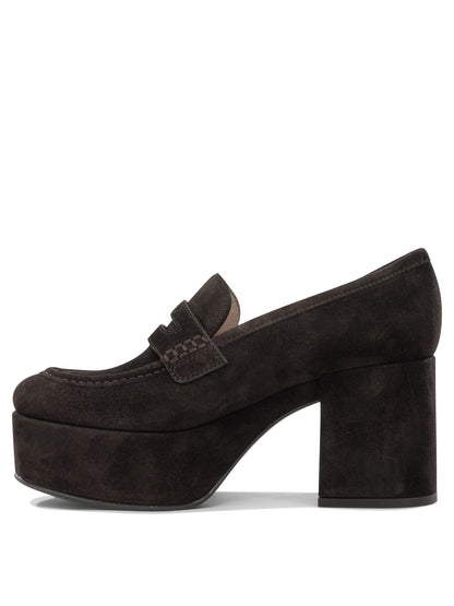 "Jenna 75MM" Heeled Loafers Loafers & Slippers