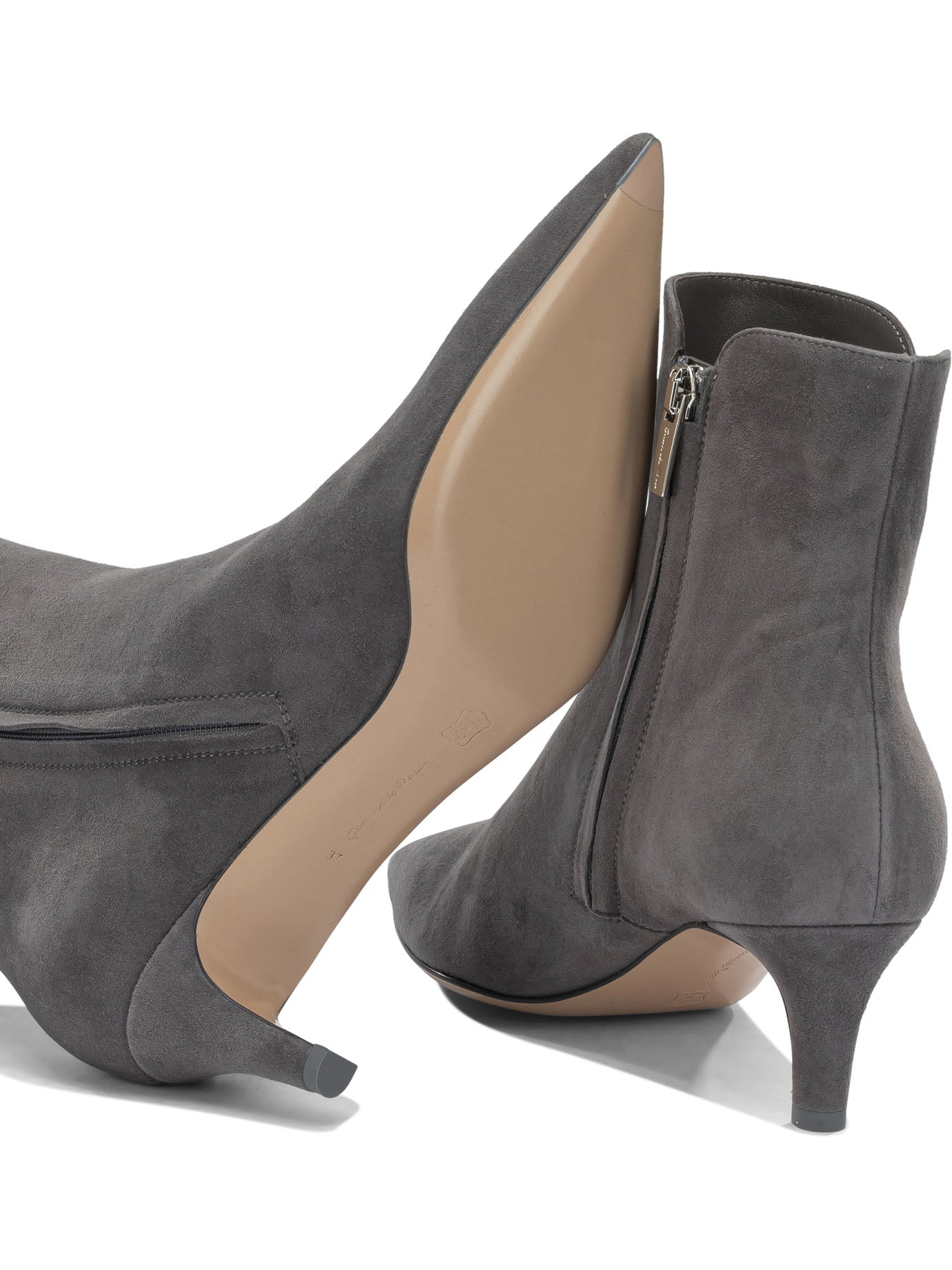 "Levy 55MM" Ankle Boots with Zipper Boots and Ankle Boots