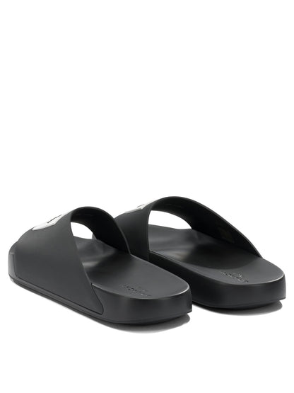 "Label" Slides Sandals