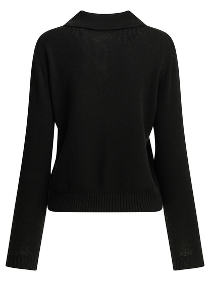 Logo polo sweater Knitwear