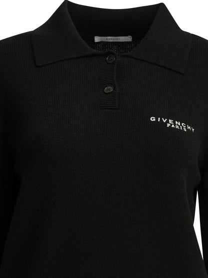 Logo polo sweater Knitwear