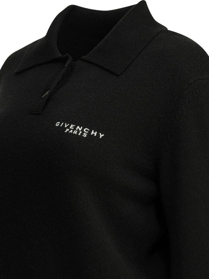 Logo polo sweater Knitwear