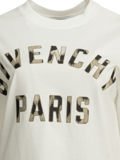 "Givenchy Paris" Crew-Neck T-Shirt T-shirts